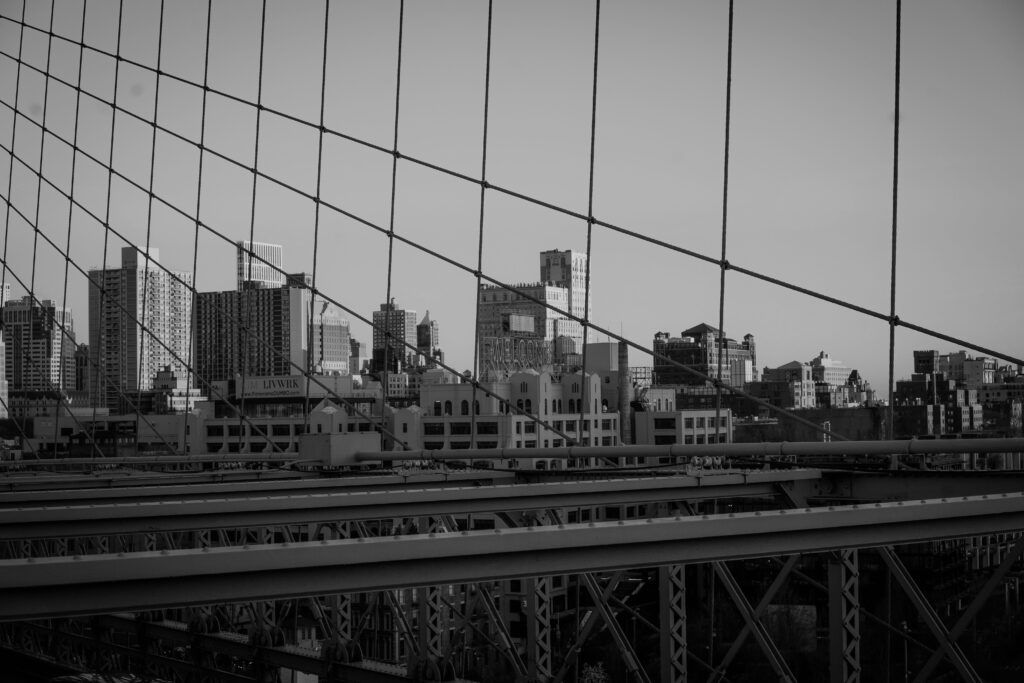 Brooklyn Bridge view of neighborhoods near Bed-Stuy