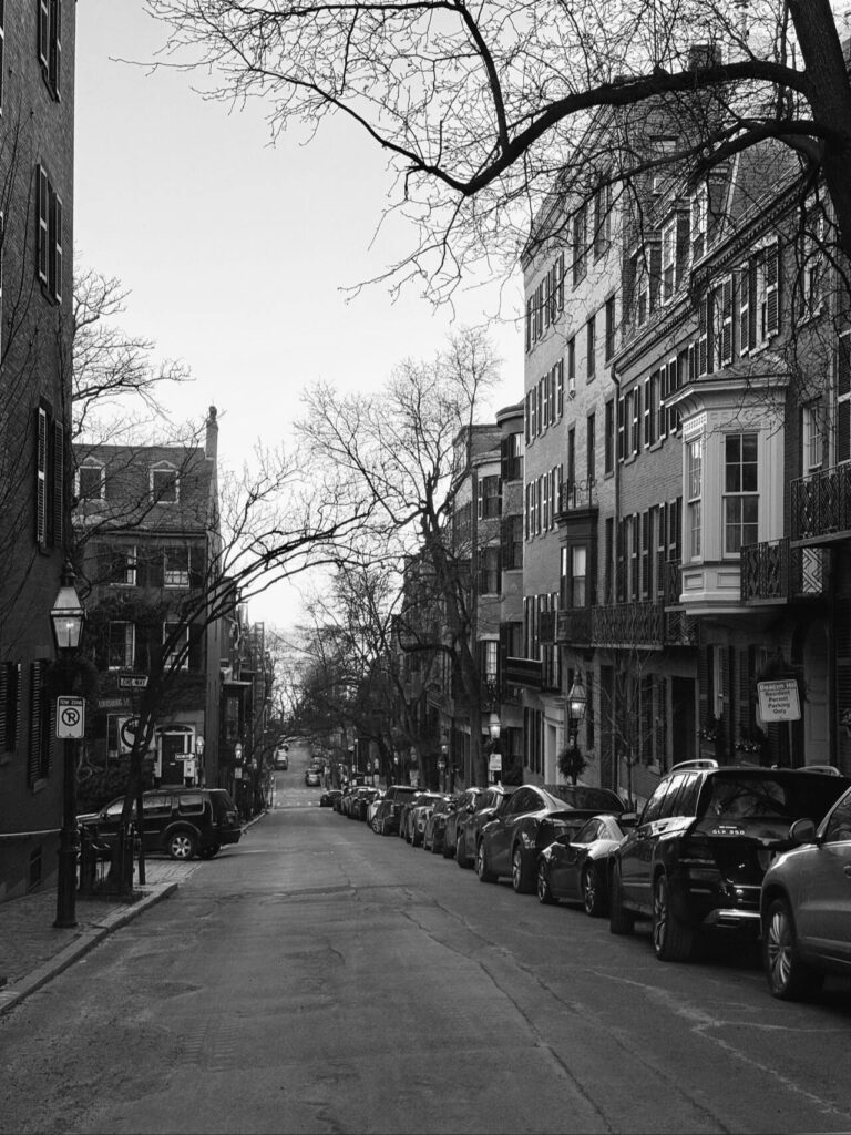 Neighborhood near Greene Avenue street view with apartments