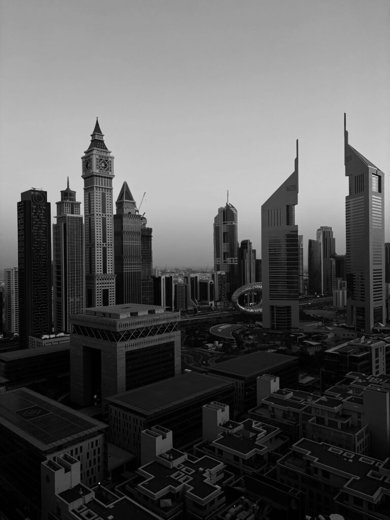 Modern skyscraper view of nyc