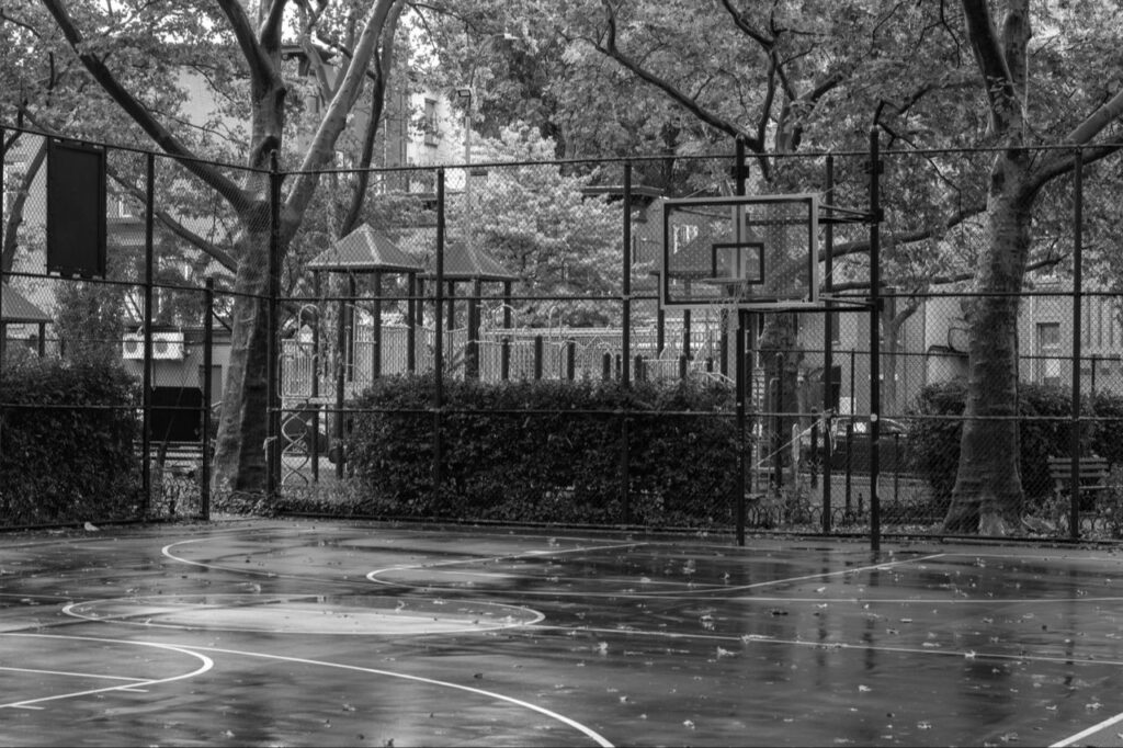 Brooklyn park courtyard near Greene Avenue