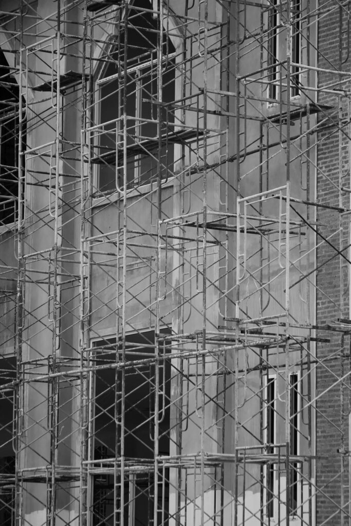 Brooklyn construction work on modern apartments 