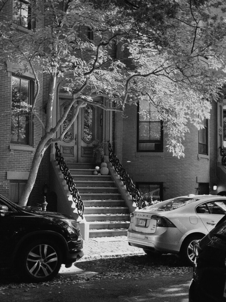 Brooklyn apartment front entrance scene
