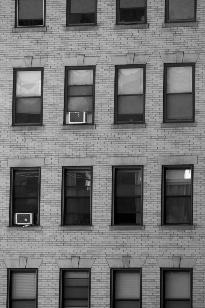 Modern exterior big windows in Brooklyn