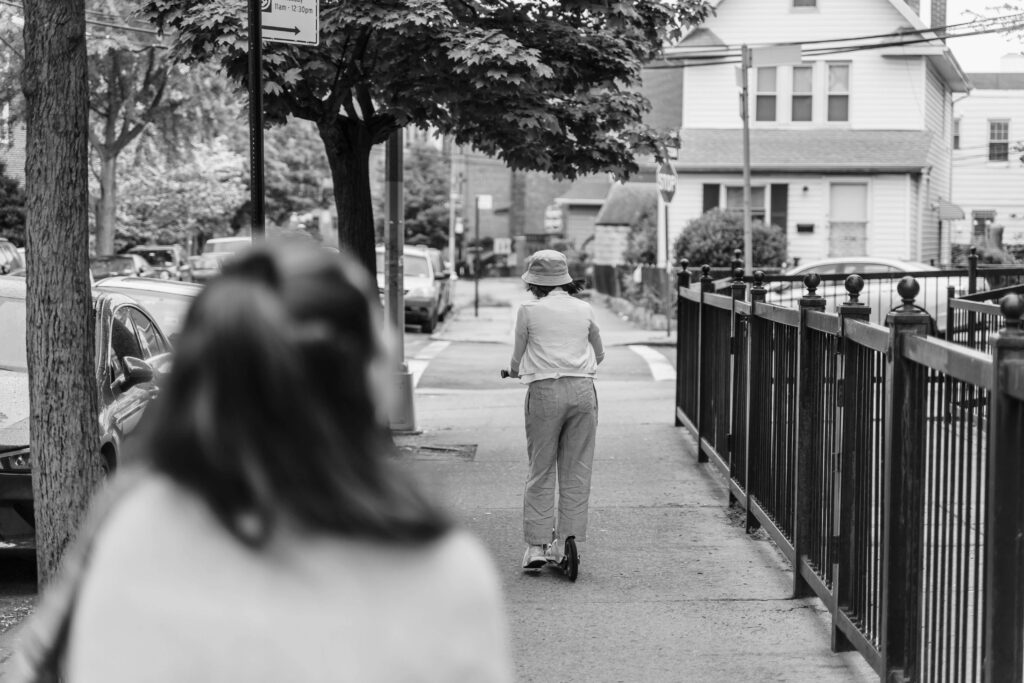 Brooklyn Greene Avenue street walking with people