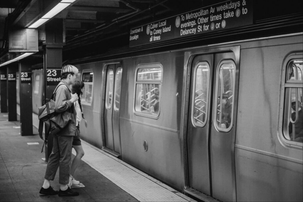 Subway Line underground near Greene Avenue