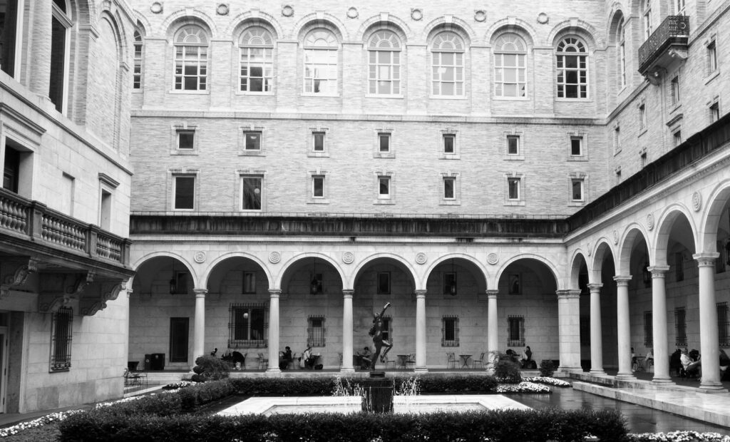 Historic park building in nyc