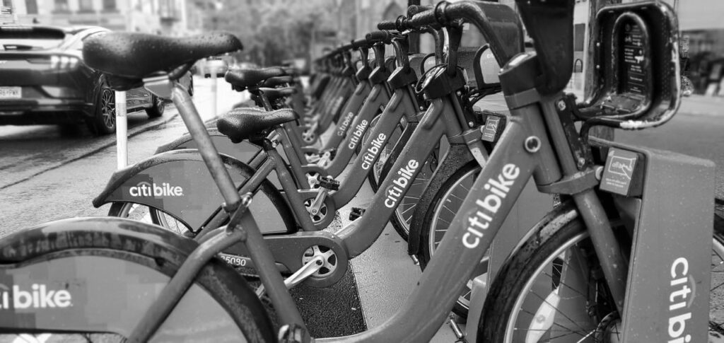 Brooklyn Citi Bikes near Park