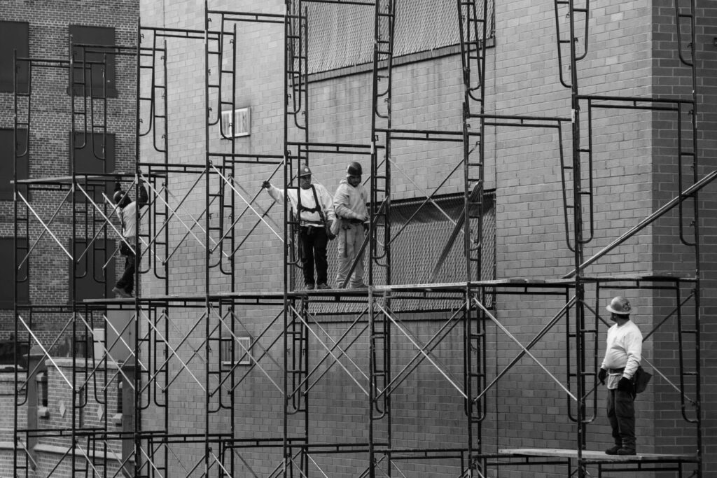 Construction on Brooklyn apartment