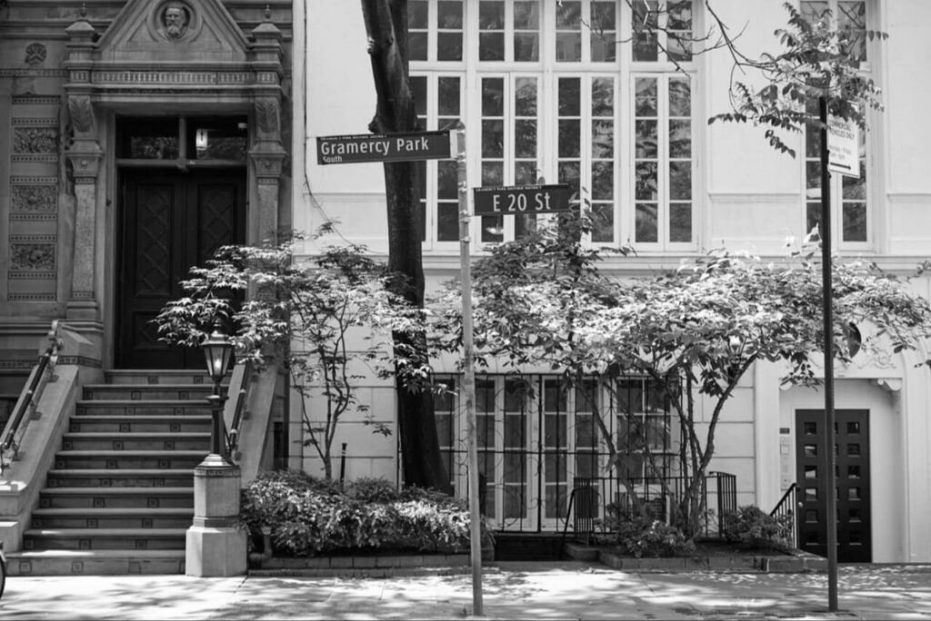 Outside view of modern Brooklyn apartment 