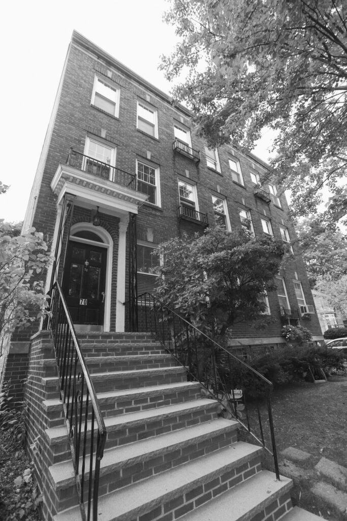 Modern building in Brooklyn near Greene Avenue